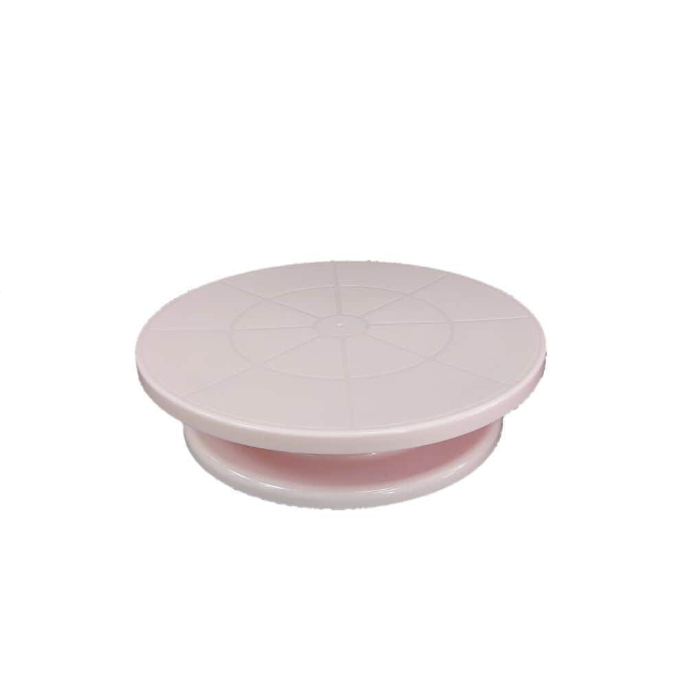 מגש מסתובב מפלסטיק לעיצוב עוגה- גודל 32 ס"מ