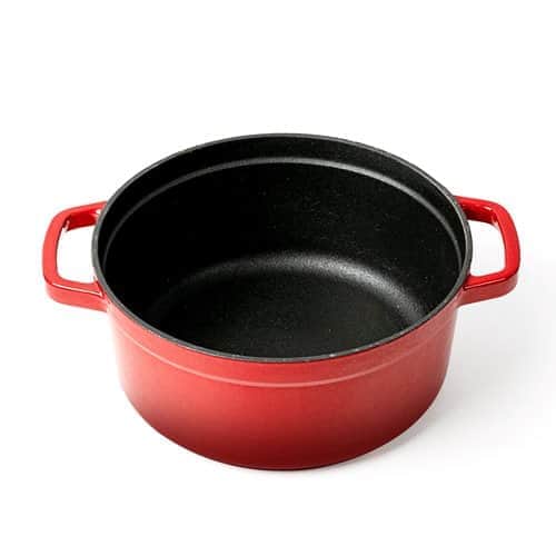 סיר 4 ליטר יצוק מצופה אמייל צילום פנים שחור.