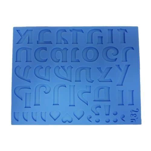 תבנית אותיות סיליקון לצ'ה- דגם דפוס גדול