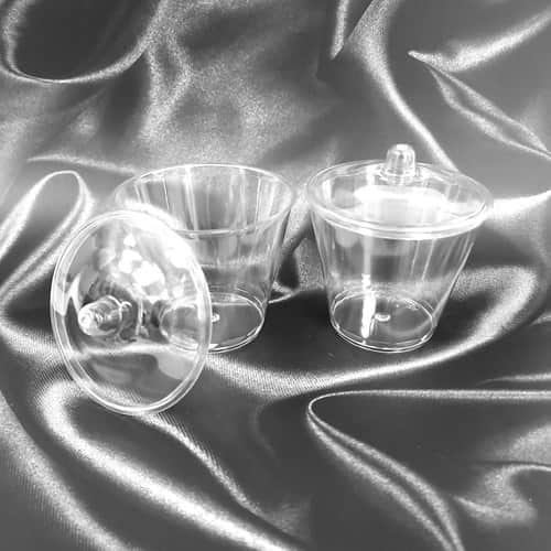 כוס קינוח דלי עם מכסה