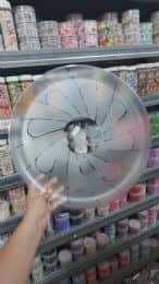 ‏‏מגש עגול שקוף - 30 סמ