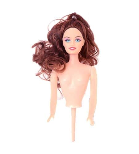 קישוט עוגה חצי ברבי 18 ס"מ