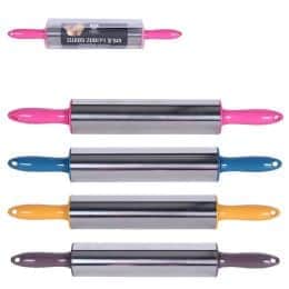 מערוך מנירוסטה מסתובב עם ידיות מפלסטיק