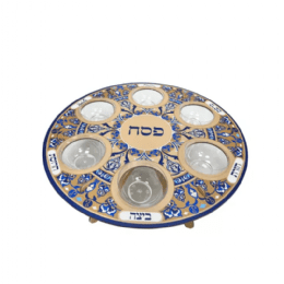 קערת סדר מקרטון על סטנד עם קעריות פלסטיק 33/10 סמ