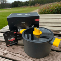 סולתם סיר דגם קיוב- צבעי ידיות לבחירה- גודל 24 סמ 7.4 ליטר