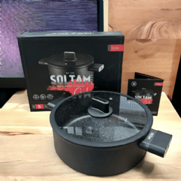 סולתם סיר דגם קיוב- צבעי ידיות לבחירה- גודל 28 סמ 6 ליטר