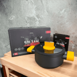 סולתם סיר דגם קיוב- צבעי ידיות לבחירה- גודל 18 סמ 2 ליטר