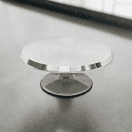 מגש מסתובב לעוגה מקצועי - בסיס כסף