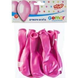 חבילת 10 בלונים בצבע ורוד