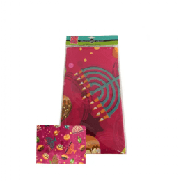 מפת שולחן מניילון סמלי חנוכה-ורוד