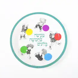 מארז 10 צלחות מעשה בחמישה בלונים- גודל גדול