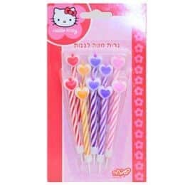 נרות מטה לבבות- גוונים ורודים