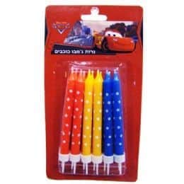 נרות ג'מבו- גוונים כחול אדום