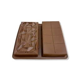 תבנית שוקולד זוגית ליצירת טבלאות שוקולד (מתאים לשוקולד דובאי)