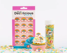 סוכריות לקישוט קשת בענן צבעוני