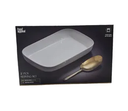 סט הגשה תבנית לתנור + כף הגשה