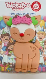 קישוט מבצק סוכר- במבי