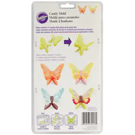 תבנית לשוקולד- ווילטון- פרפרים