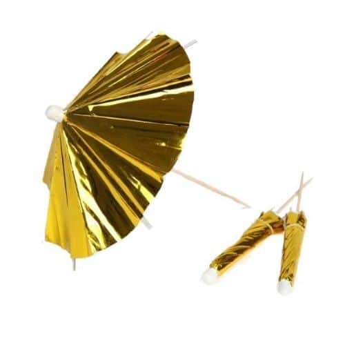 קיסמי מטרייה זהב- 12 יח