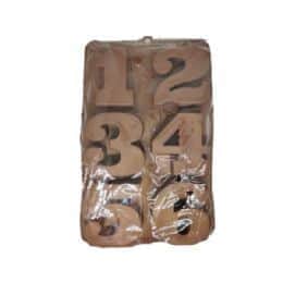 סט ספרות עומדות עבות כל המספרים