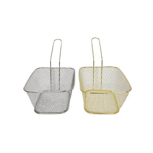 סלסלת מתכת קטנה גודל 8*10- צבע זהב