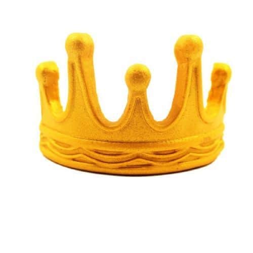 קישוט בצק סוכר- כתר מלך קטן זהב