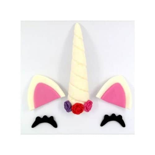 קישוט בצק סוכר- ערכת חד קרן לבנה