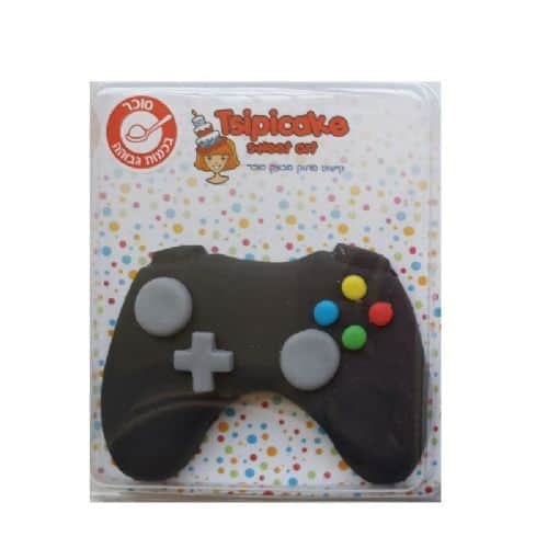 שלט גיימר שחור מבצק סוכר