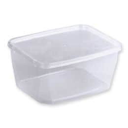 מיכל 2 ליטר- מכסים שקוף - מארז 3 יח'