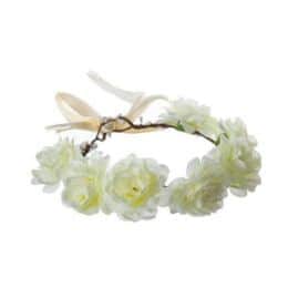 זר לראש לבן מפואר