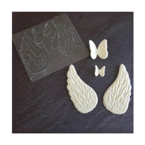 תבנית פלסטיק לשוקולד- כנפיים ופרפרים