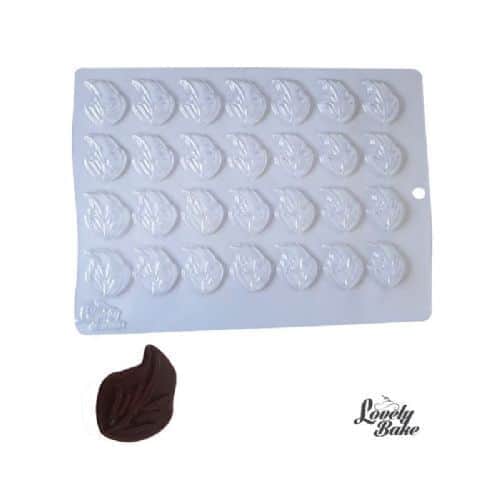 תבנית פלסטיק לשוקולד- עלים או להבות