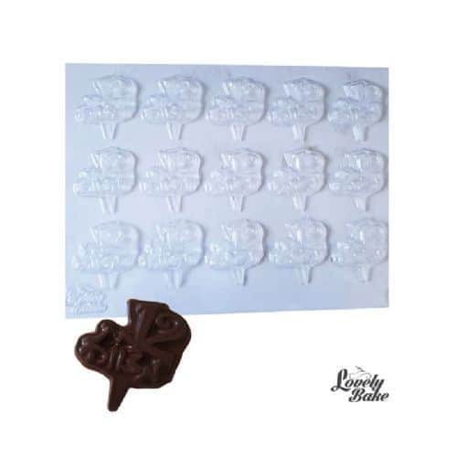 תבנית פלסטיק לשוקולד- בת מצווה