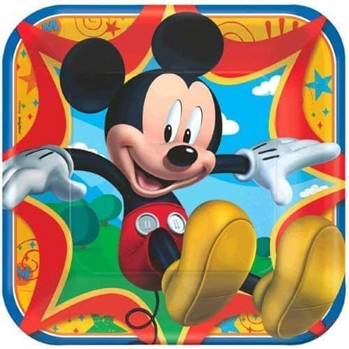 צלחת מיקי מאוס- גודל 23 סמ- 8 יח