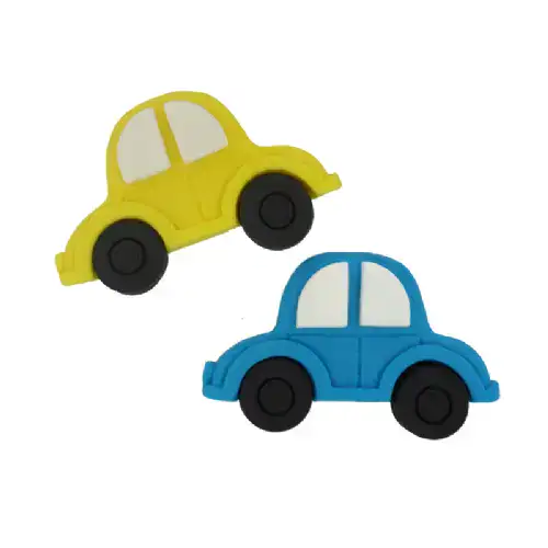 קישוט בצק סוכר- 2 מכוניות